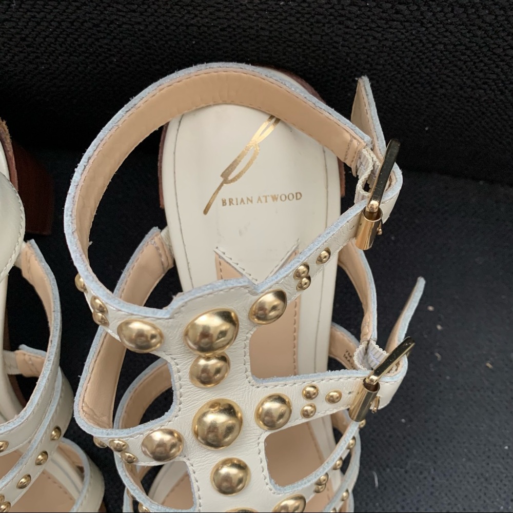 Brian Atwood - White Heeled Sandals - Picture 4 of 5